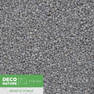 DECO NATURE QUARTZ ITURUP - Серый кварцевый песок фракции 1-1,8 мм, 1,5л