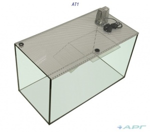 Крышка для акватеррариума АРГ по размерам заказчика с лампой е27