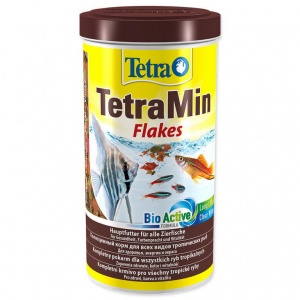 Tetra Min Flakes Основной корм для всех видов рыб, хлопья 1000 мл/200гр