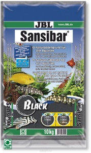 JBL Sansibar BLACK - Декоративный грунт для аквариума, черный, 10 кг.