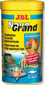 JBL NovoGrand - Основной корм в форме крупных хлопьев для крупных видов рыб, 1000 мл. (180 г.)