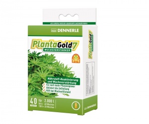 Dennerle Planta Gold 7 - Стимулятор роста для всех аквариумных растений в капсулах, 40 шт. на 2000 л