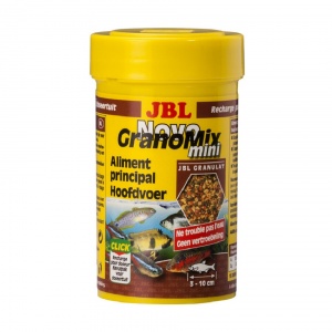 JBL NovoGranoMix mini Refill - Основной корм в форме смеси мини-гранул для маленьких рыб, 100 мл.