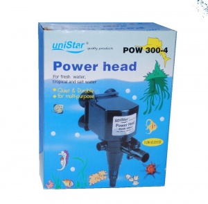 UNISTAR pow300-4 Погружная помпа для аквариума 300л 25 вт, 2000л/час
