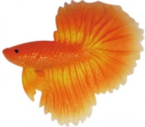 KW Рыбка силиконовая - Петушок Оранжевый