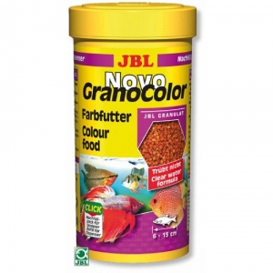 JBL NovoGranoColor Refill - Основной корм в форме гранул для особенно яркой окраски рыб, 250 мл