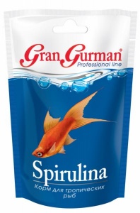 Gran Gurman Spirulina, корм для тропических рыбок, в развес, 1 кг