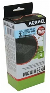 Aquael комплект губок для Unifilter 750/1000 phosmax с абсорбентом фосфатов