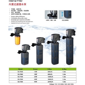 Фильтр XL-F180 ( Xilong) 25 Вт., 1200 л/ч., с подачей воздуха