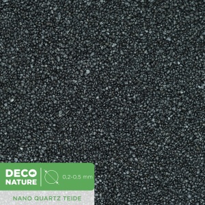 DECO NATURE NANO QUARTZ TEIDE - Черный кварцевый песок фракции 0.2-0.5 мм, 1л