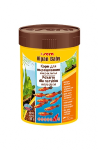 Sera Vipan Baby, Корм для молодых рыб, микрохлопья 100 мл, 56 г