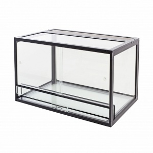 AquaPlus PROFI 96 (60х40х40 см) Террариум профильный стекло: стенки 5 мм, дно 8 мм, черный