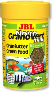JBL NovoGranoVert mini Refill - Корм мини-гранулы для маленьких рыбок, 100 мл.