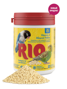 RIO Вит-минеральные гранулы для волнистых и средних попугаев, 120гр