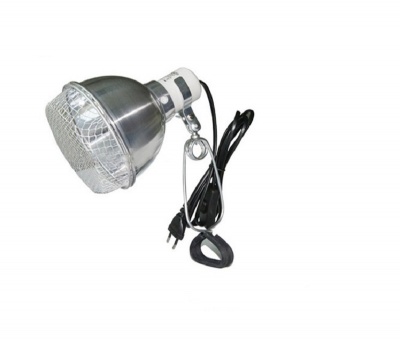 Светильник на зажиме, с защитной сеткой RL02, 150Вт, 220мм, Repti-Zoo