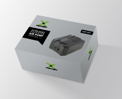 X Aquatic XAP-001S Ультра тихий компрессор 360л/ч для аквариума от 100л до 500л, 4Вт