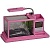 Настольный аквариум AQUAME розовый  1,5 литра  + органайзер (часы, календарь, будильник, термометр,