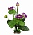 Искусственное растение Водяная лилия Фиолетовая, 40 см, YM-7678