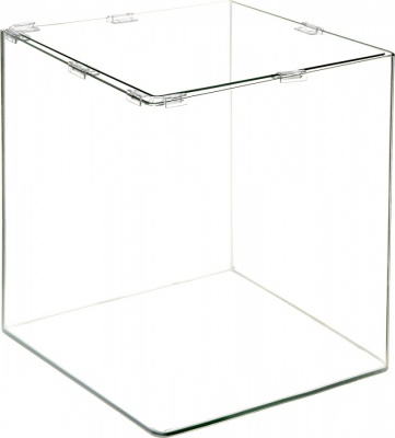 PRIME Аквариум куб панорамный 31л (300*300*350мм) с покровным стеклом и ковриком-подложкой