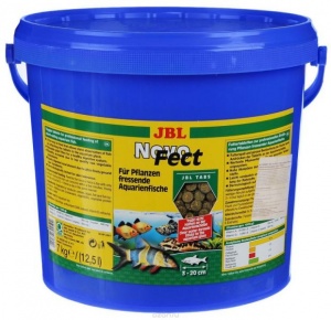 JBL NovoFect - Корм в форме таблеток для растительноядных рыб, 7 кг.