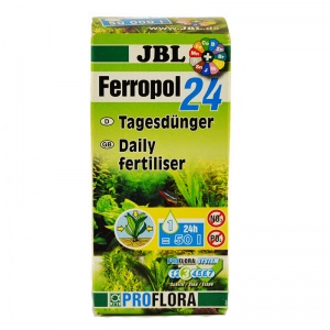 JBL Ferropol 24 - Ежедневное комплексное удобрение для аквариумных растений, 50 мл.