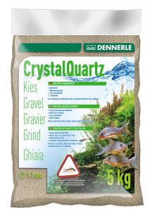Dennerle Kristall-Quarz, гравий фракции 1-2 мм, цвет природный белый, 5 кг.