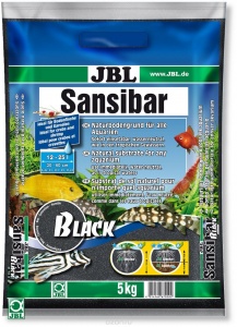 JBL Sansibar BLACK - Декоративный грунт для аквариума, черный, 5 кг.