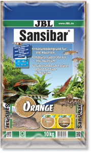 JBL Sansibar ORANGE - Декоративный мелкий грунт для аквариума, оранжевый, 10 кг.
