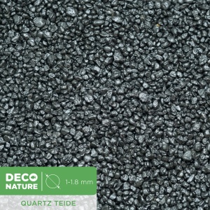 DECO NATURE QUARTZ TEIDE - Черный кварцевый песок для аквариума фракции 0,8-2 мм, 2,3л