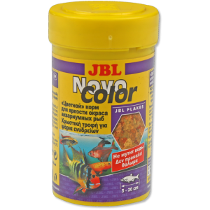 JBL NovoColor - Основной корм в форме хлопьев для  особенно яркой окраски рыб, 100 мл. (18 г.)