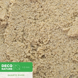 DECO NATURE NANO QUARTZ RIVER - Янтарный кварцевый песок для аквариума фракции 0.3-0.7 мм, 5,7л