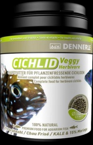 Dennerle Cichlid Vegy - Основной корм в форме гранул для растительноядных цихлид, 250 мл