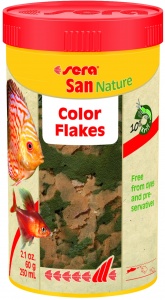 Sera San Nature корм для яркой окраски рыб, 250 мл, 60г