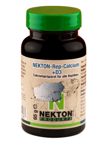 NEKTON-REP-CALCIUM+D3 Комплекс с кальцием и витамином D3 для всех видов рептилий, 65гр
