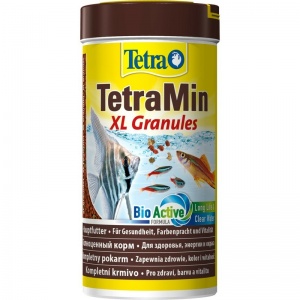Tetra Min XL Granules Основной корм для всех аквариумных рыб, гранулы, 250 мл/82гр