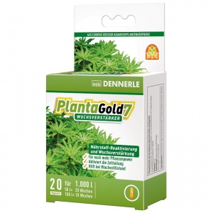 Dennerle Planta Gold 7 - Стимулятор роста для всех аквариумных растений в капсулах, 20 шт. на 1000 л