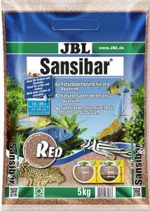 JBL Sansibar RED - Декоративный мелкий грунт для аквариума, красный, 5 кг.