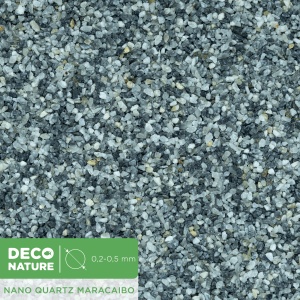 DECO NATURE NANO QUARTZ MARACAIBO - Сланцево-сервый кварцевый песок фракции 0.2-0.5 мм, 0,6л